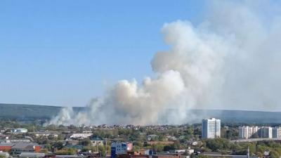 В Междуречье произошел крупный пожар